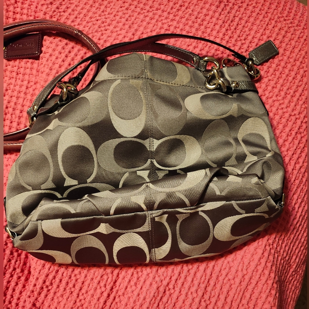 Coach y2k signature hobo silver grey monogram brand new vintage y2k condition - Picture 6 of 7
